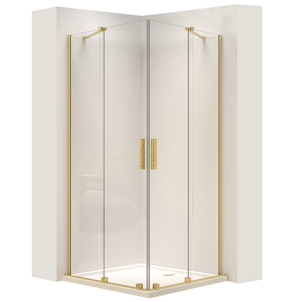 Sprchová kabina REA Montana Double Gold Brush 90x90  2