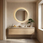 Zrcadlo LED 70cm MMJ Gold  7