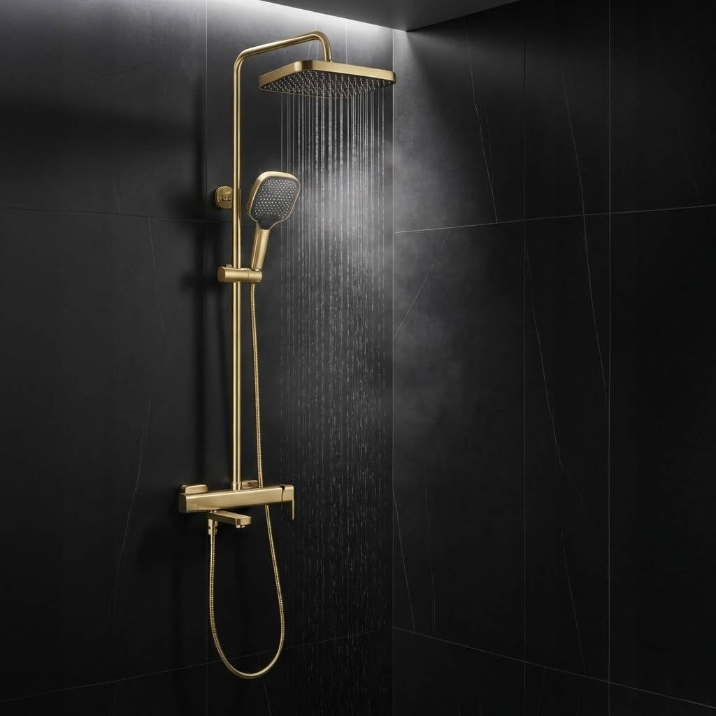 Sprchový set Rea Arlo Brush Gold  6
