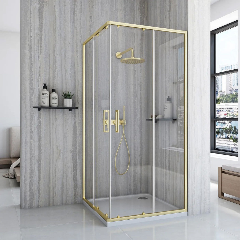 Sprchový kout REA City  90x90 Gold Se sprchovou vaničkou Savoy 11