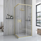 Sprchový kout REA City  90x90 Gold Se sprchovou vaničkou Savoy 11