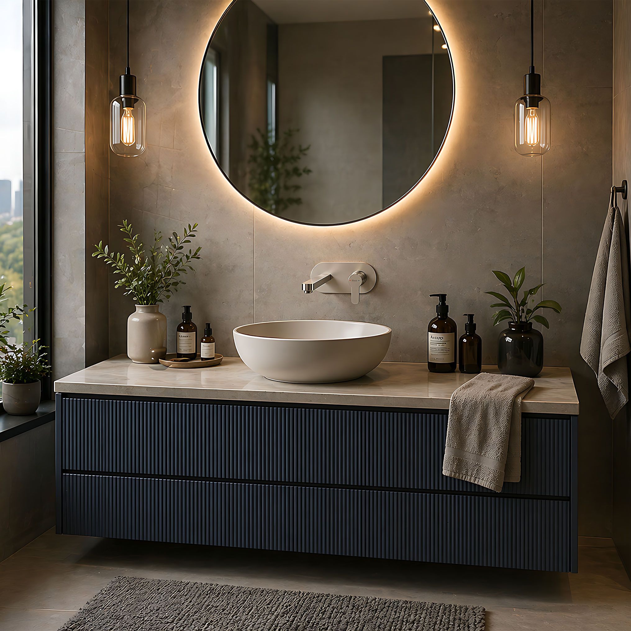 Podomítková vanová baterie REA Arcos Brush Nickel  8