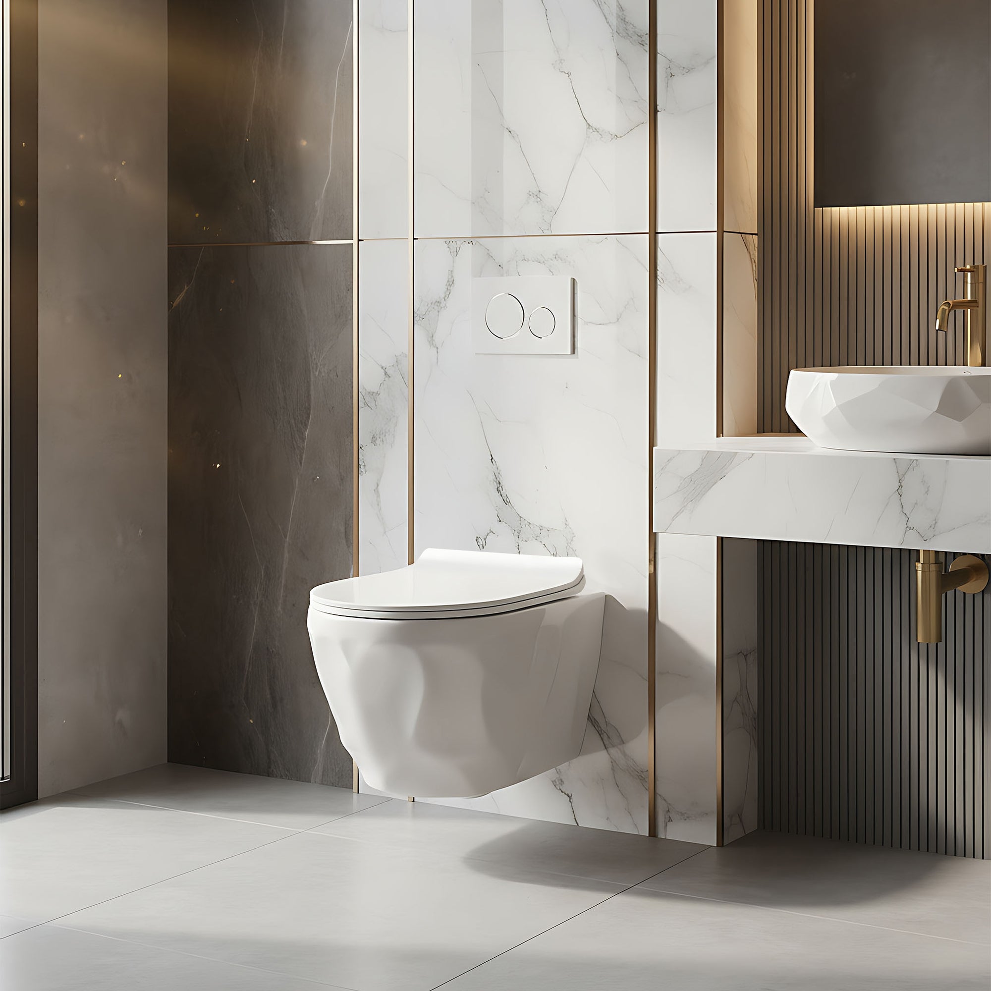 Závěsná WC mísa Rea Gustavo Rimless  5