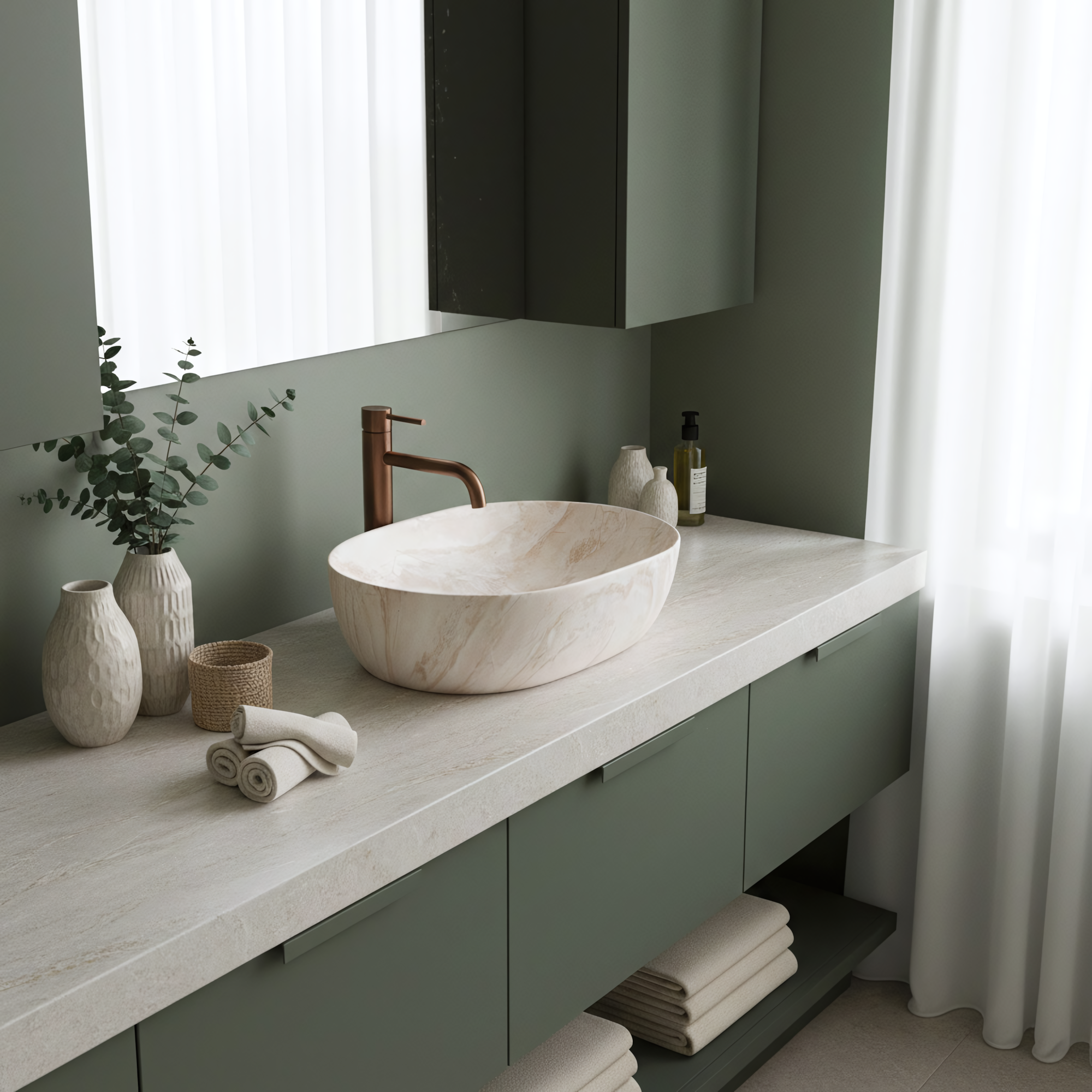 Umyvadlo na desku REA Amelia Kallisto 48  6