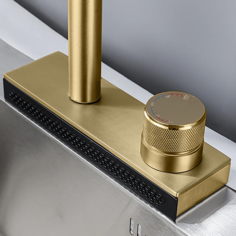 Kuchyňská baterie REA CONOR BRUSH GOLD  11