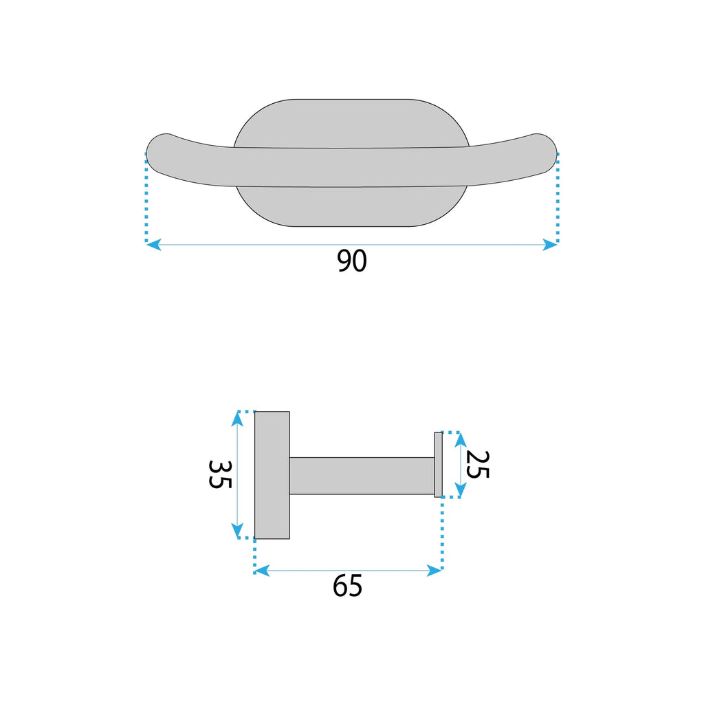 Koupelnový věšák Til 105 Chrome  6
