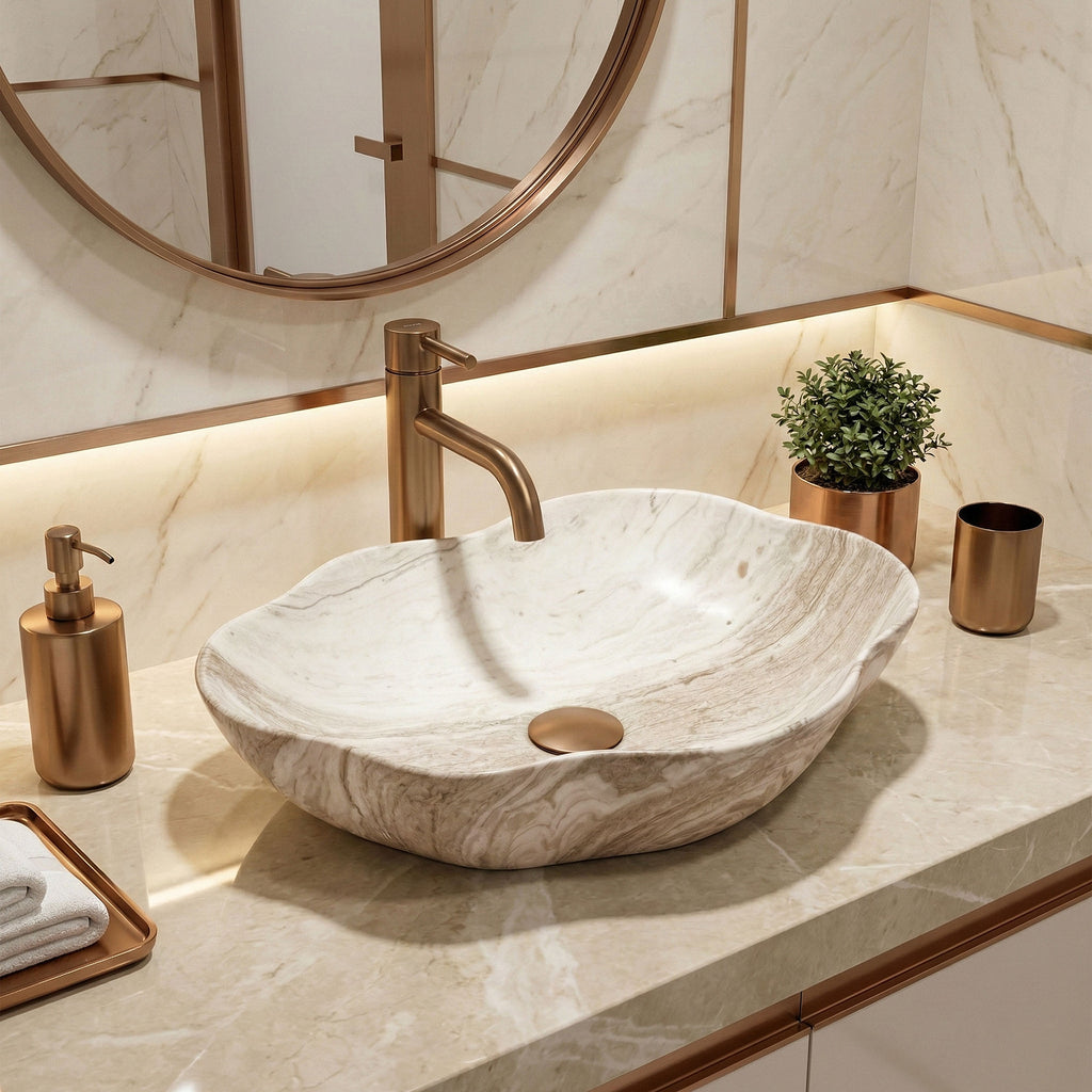 Umyvadlo na desku REA Pearl Saturn  7