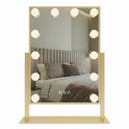 Zrcadlo LED HOLLYWOOD L.Gold 30x40  1