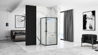 Sprchový kout Rea Space In ČERNÝ 80x100 Se sprchovou vaničkou Savoy black 10