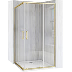 Sprchový kout REA City 80x100 Brush Gold Se sprchovou vaničkou Savoy 1