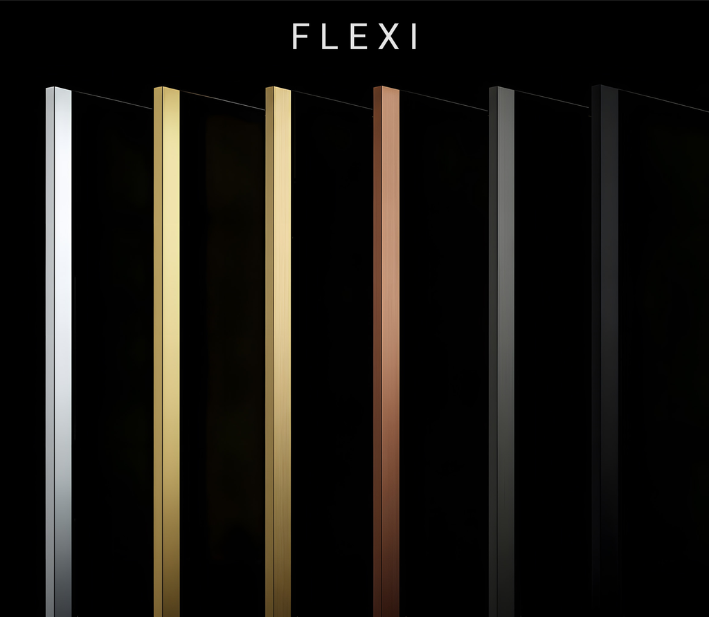Sprchová zástěna Rea Flexi Transparent / Titan 130  7