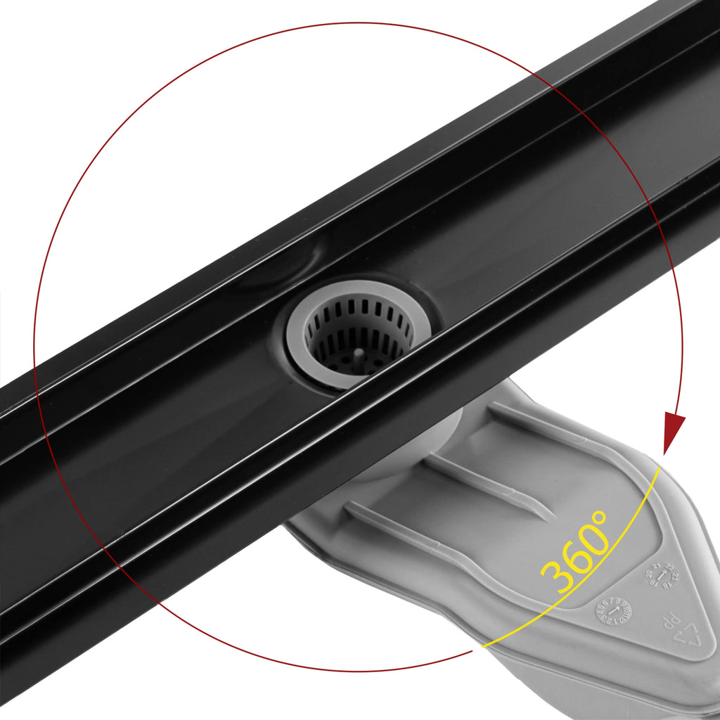Odtokový žlab REA Neox Superflow Black  90  2