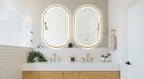 Zrcadlo LED OLL 60x90 cm Brush Gold  7