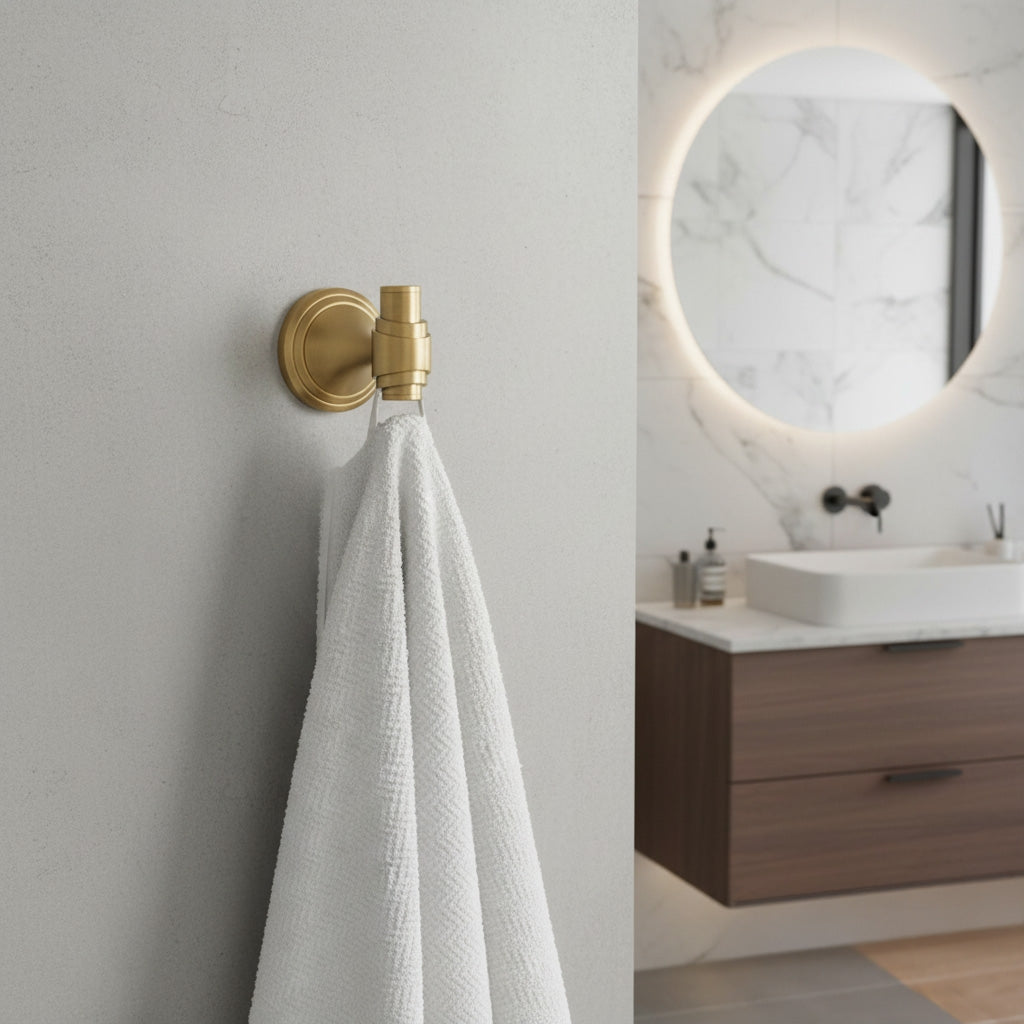 Koupelnový věšák 16101 Aristo Brushed Gold  3