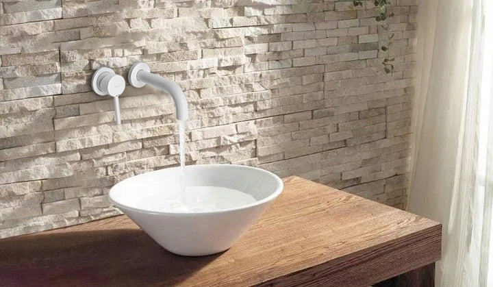 Podomítková umyvadlová baterie REA LUNGO - matná bílá + BOX  3