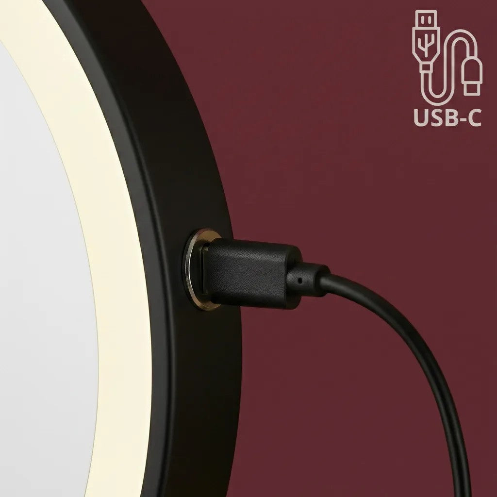 Zrcadlo LED Glow Black  8