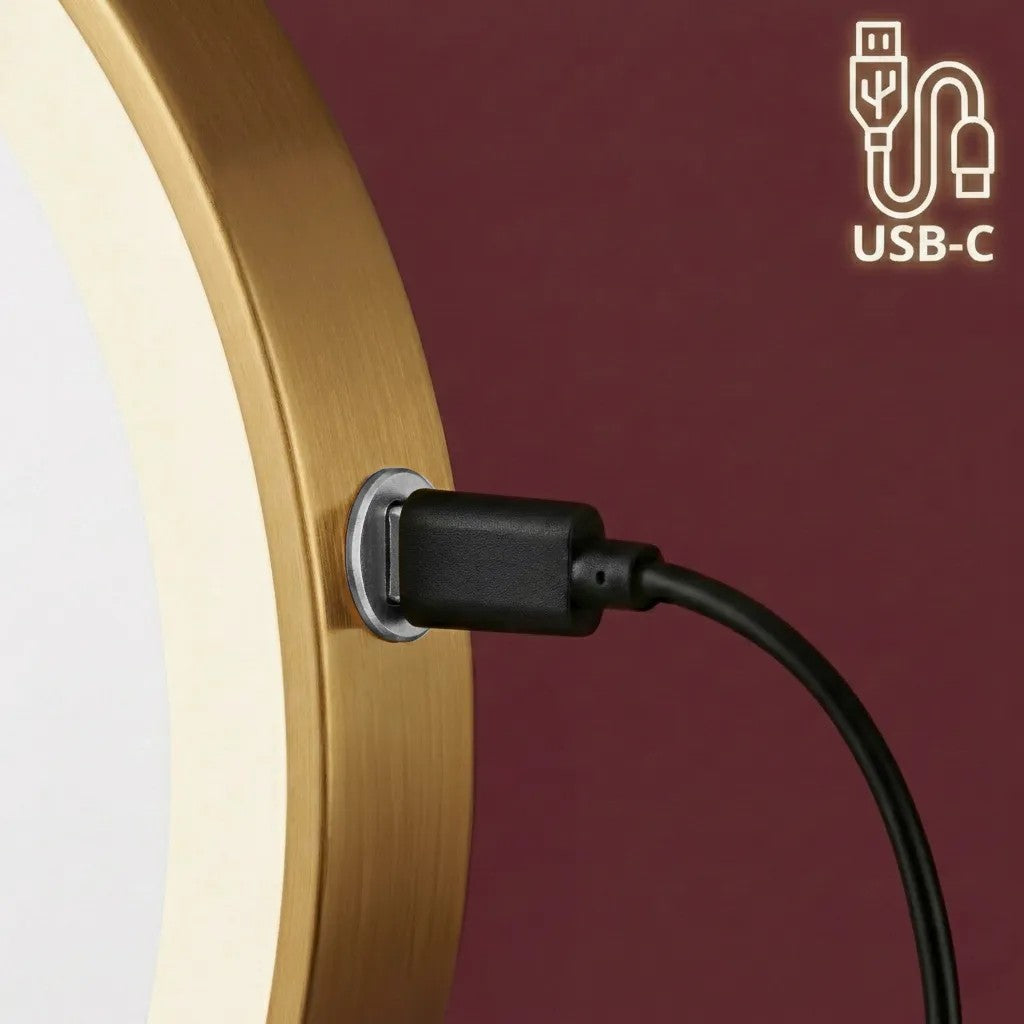 Zrcadlo LED Glow Old Gold  8