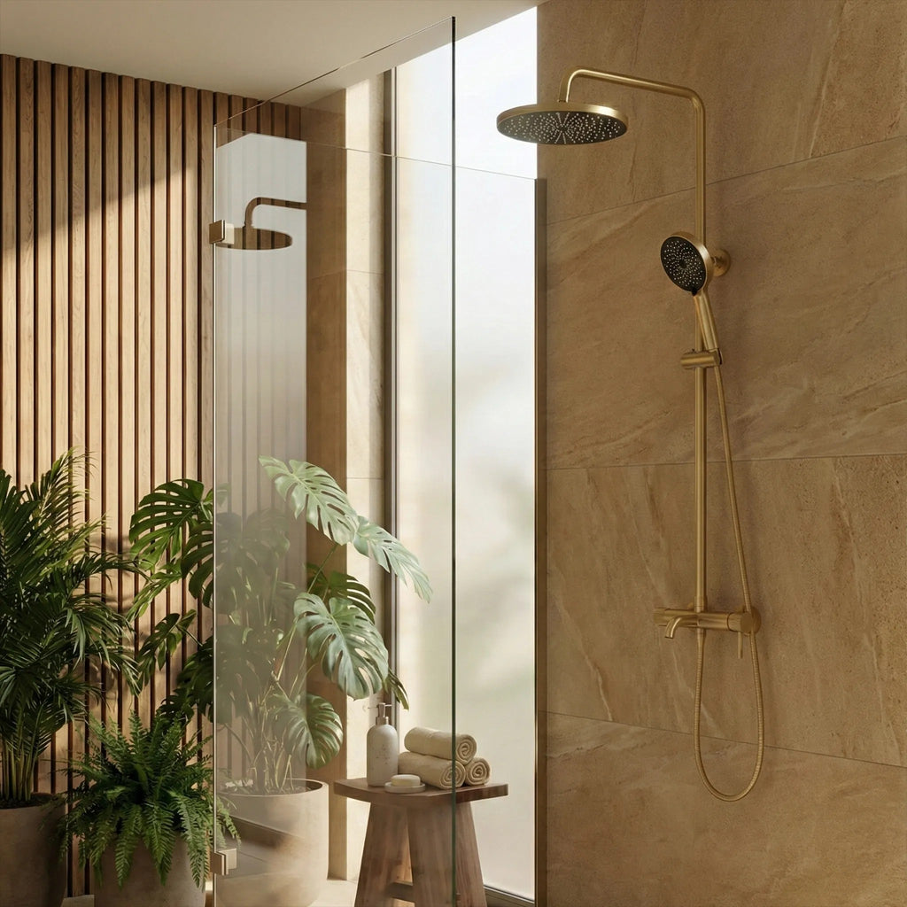 Sprchový set Rea Lungo Stripe Brush Gold  8
