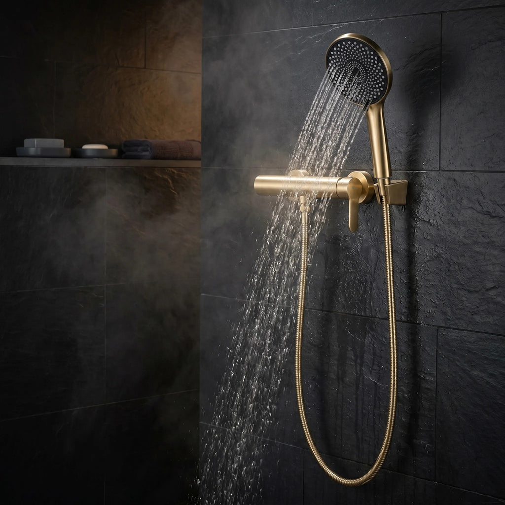 Sprchová baterie REA Arcos Brush Gold  8