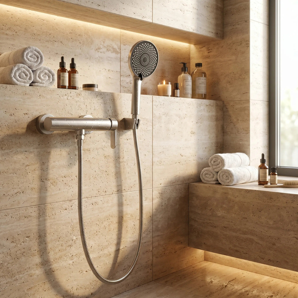 Sprchová baterie REA Arcos Brush Nickel  8