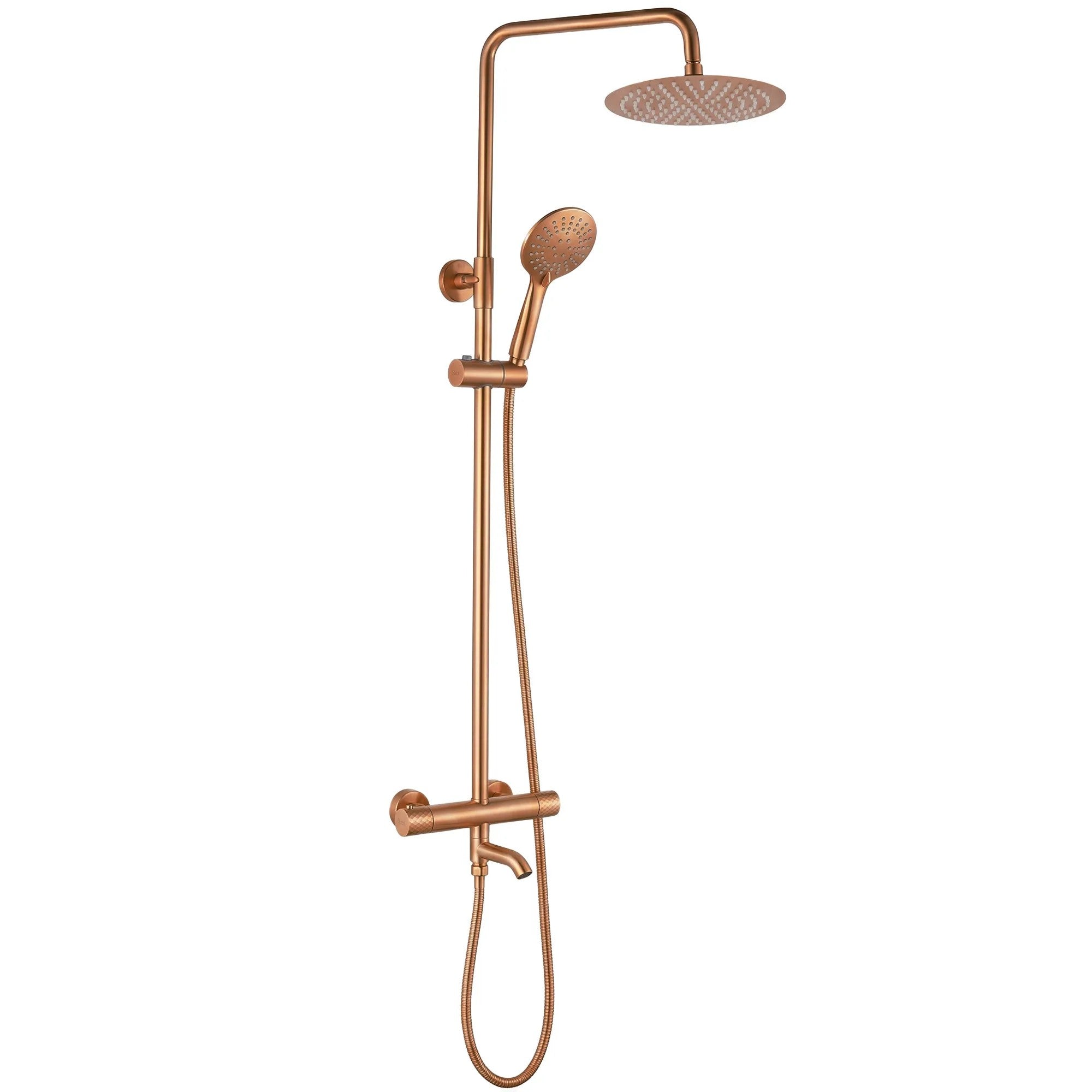 Sprchová sada s termostatem REA LUNGO Diamond - Copper Brush  8