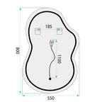 Zrcadlo LED UNO DOUBLE 80x55 cm  8
