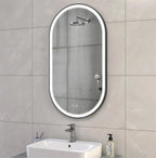 Zrcadlo LED OVL 50x100cm Black  8
