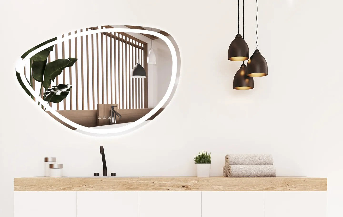 Zrcadlo LED 70x100cm FOG  8