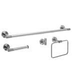 Sada koupelnových doplňků GRID Brush Nickel 4 díly  8