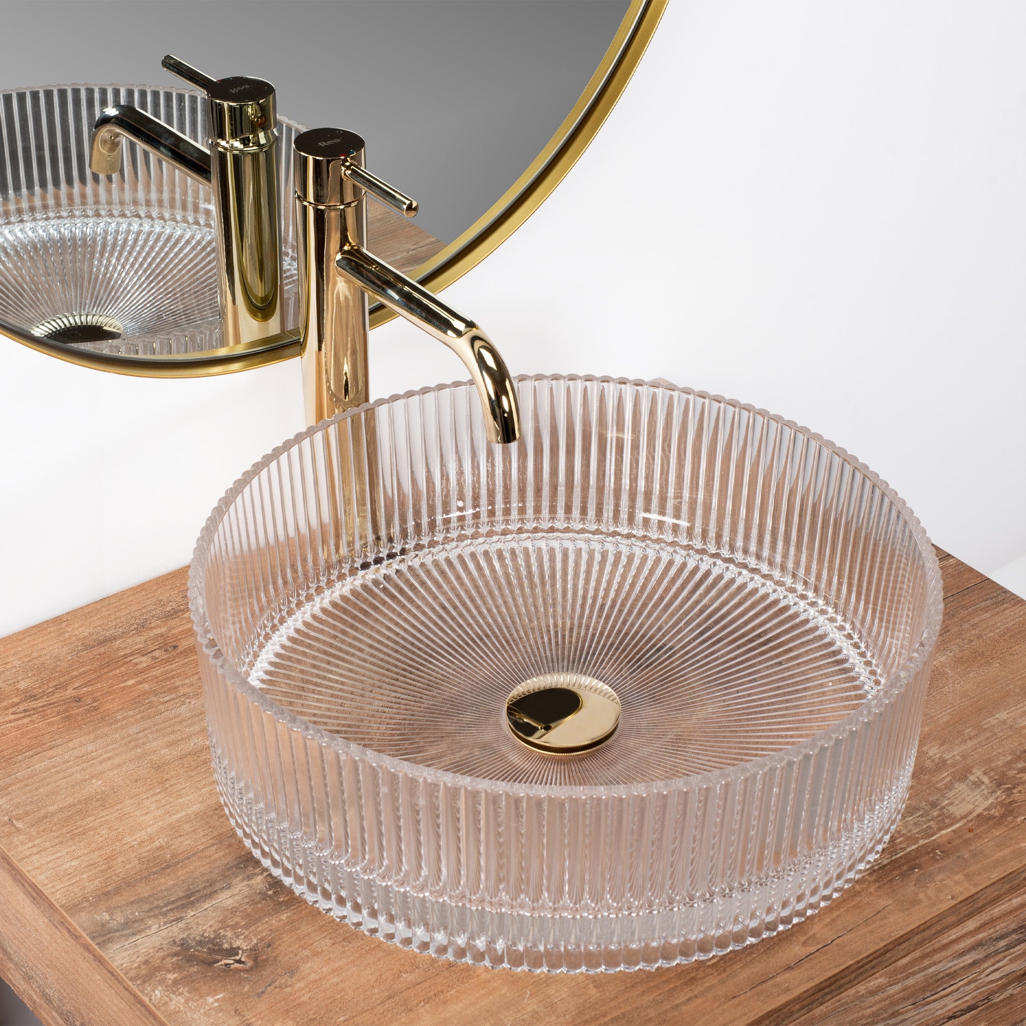 Umyvadlo na desku Rea Ingrid Transparent  6