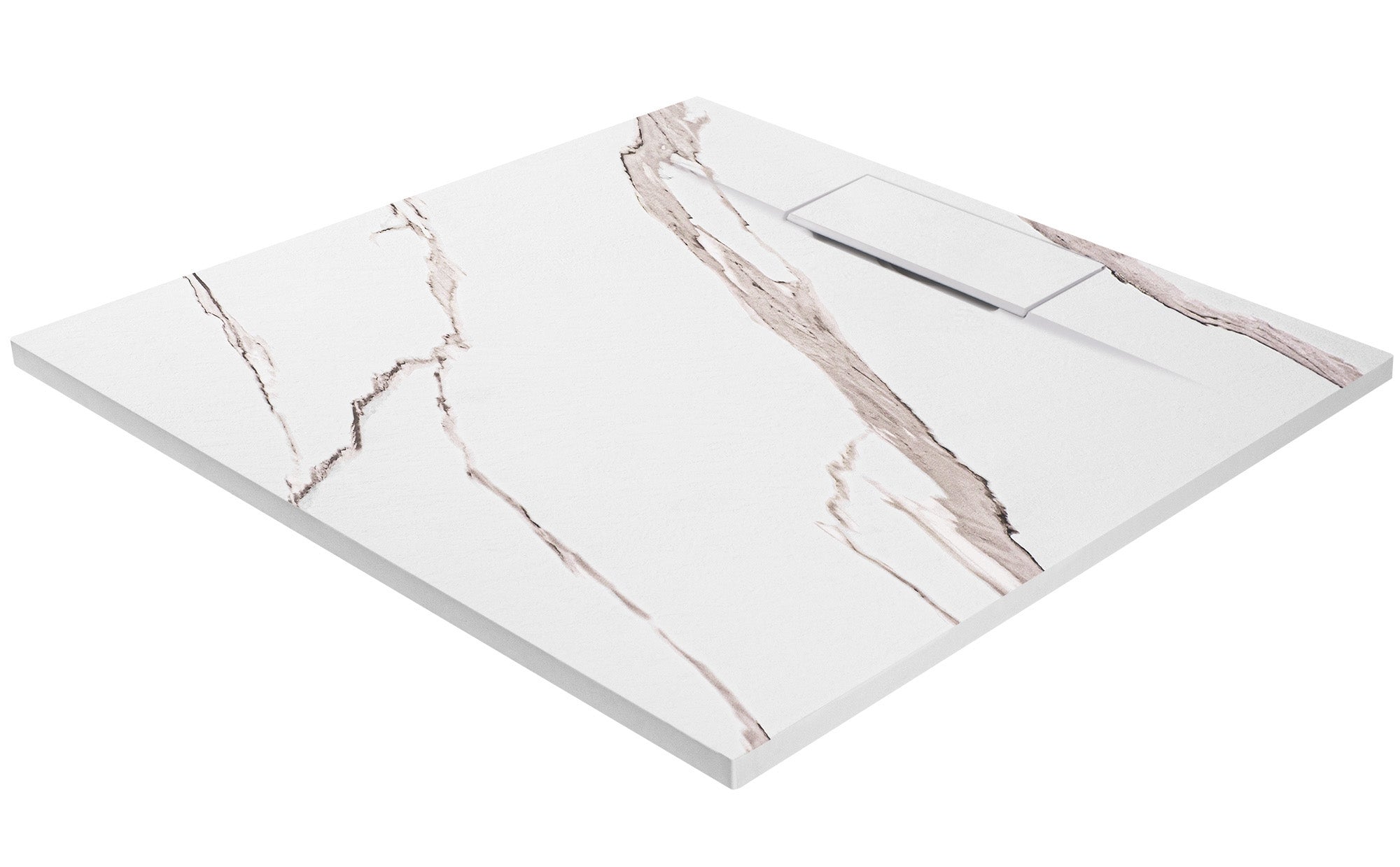 Sprchová vanička Bazalt CARRARA WHITE 90x90  6