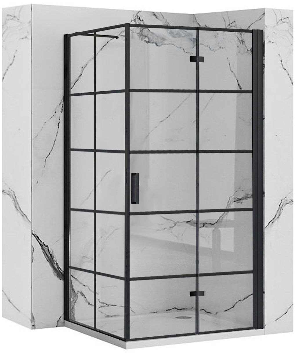 Sprchový kout REA MOLIER 90x80 - černý  1