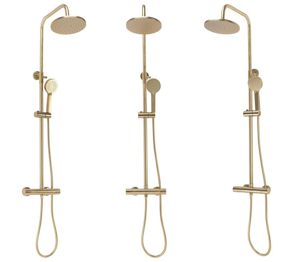 Sprchový set s termostatem Rea PAROT BRUSHED GOLD  3