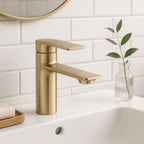 Umyvadlová baterie REA STORM GOLD BRUSH Low  2
