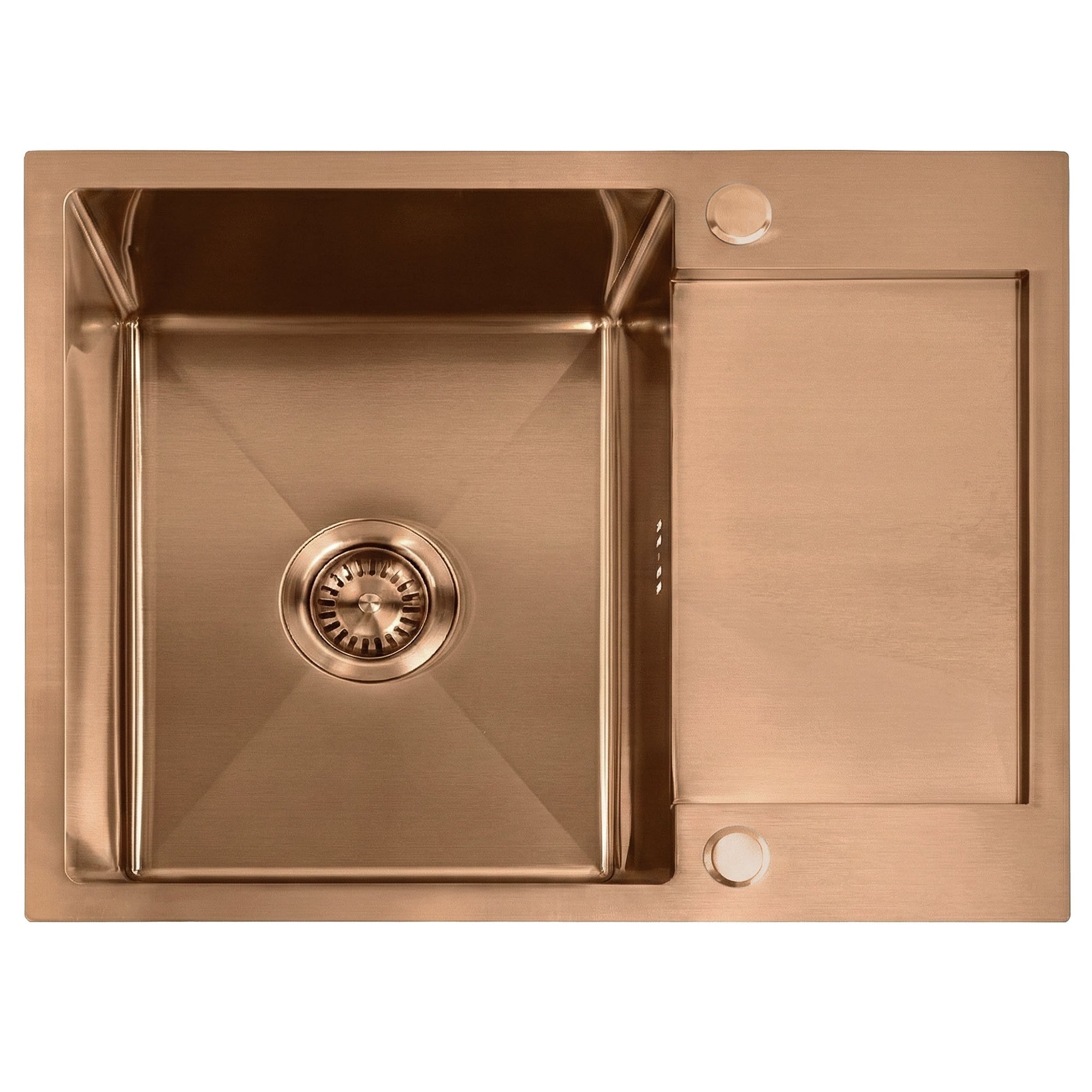 Ocelový dřez Paul BRUSH COPPER s kuchyňskou baterií 2