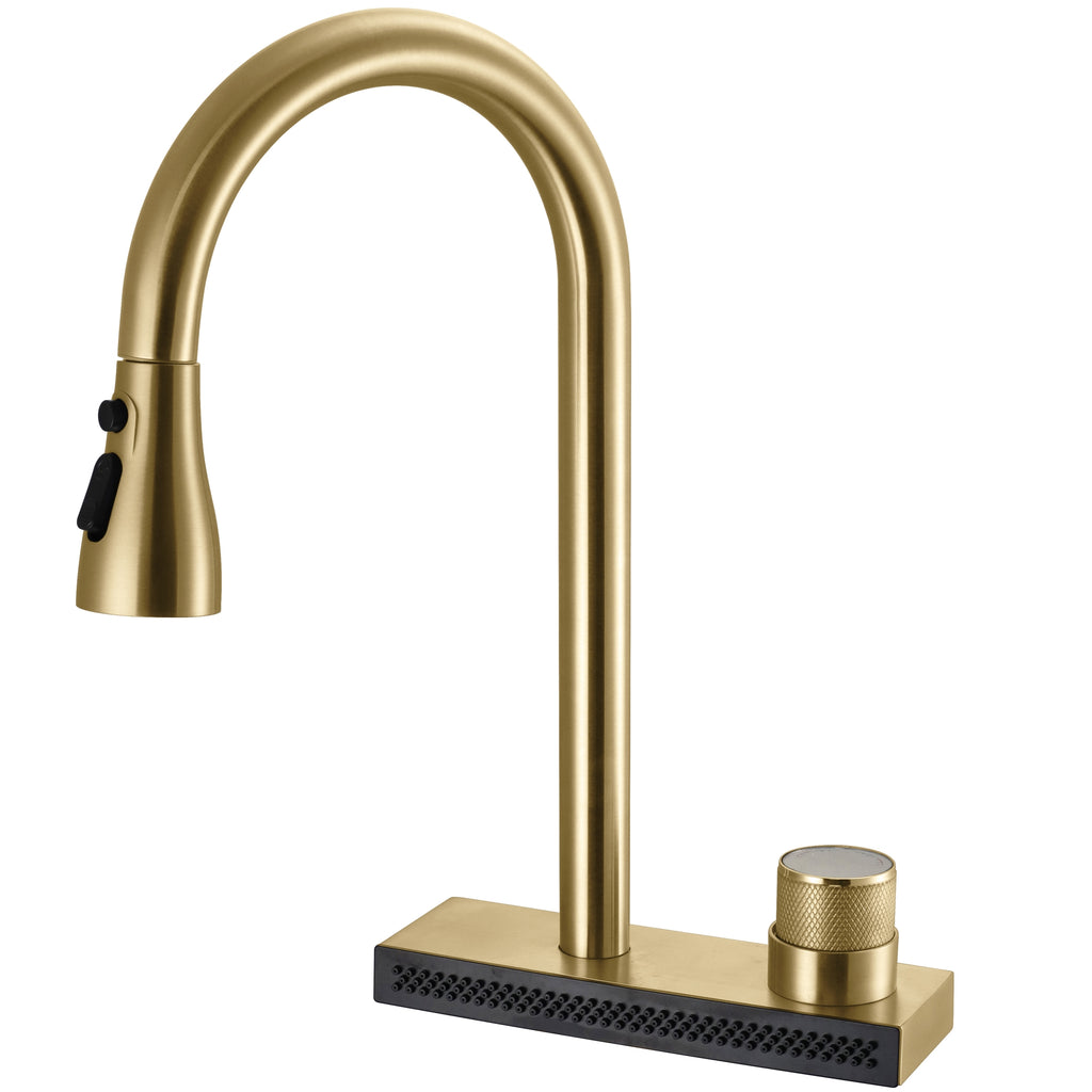Kuchyňská baterie REA CONOR BRUSH GOLD  3