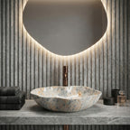 Umyvadlo na desku REA Pearl Ruststone  4