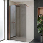 Sprchová zástěna Rea Flexi Grey / Brush Copper 90  6