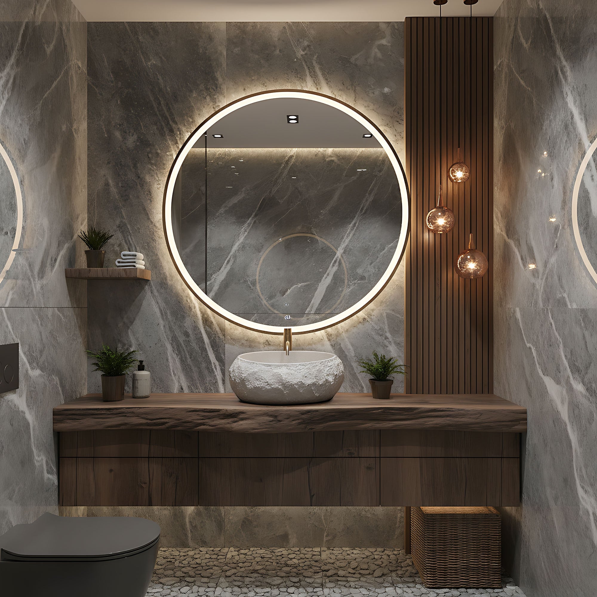 Umyvadlo na desku Mika Beige  3