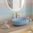 Umyvadlo na desku REA LISA L.BLUE SHINY  4