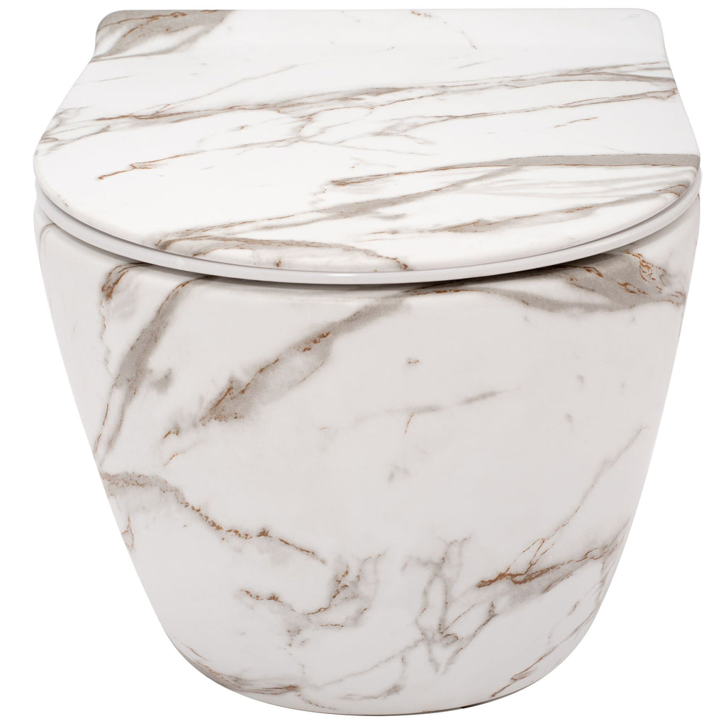 Závěsná WC mísa Carlos Slim Rimless - matná láva  2