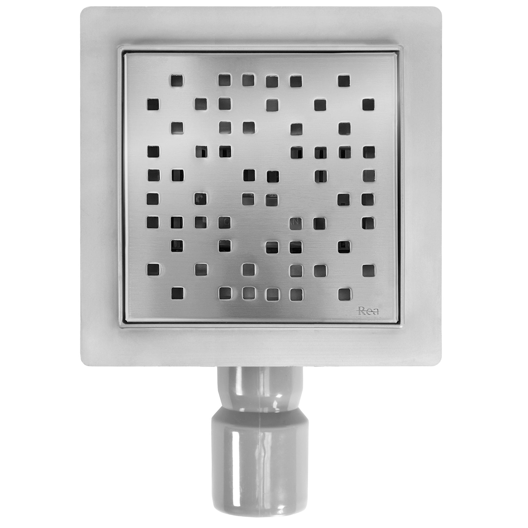 Odtokový žlab REA DOTS 150x150 Nickel Brush  2