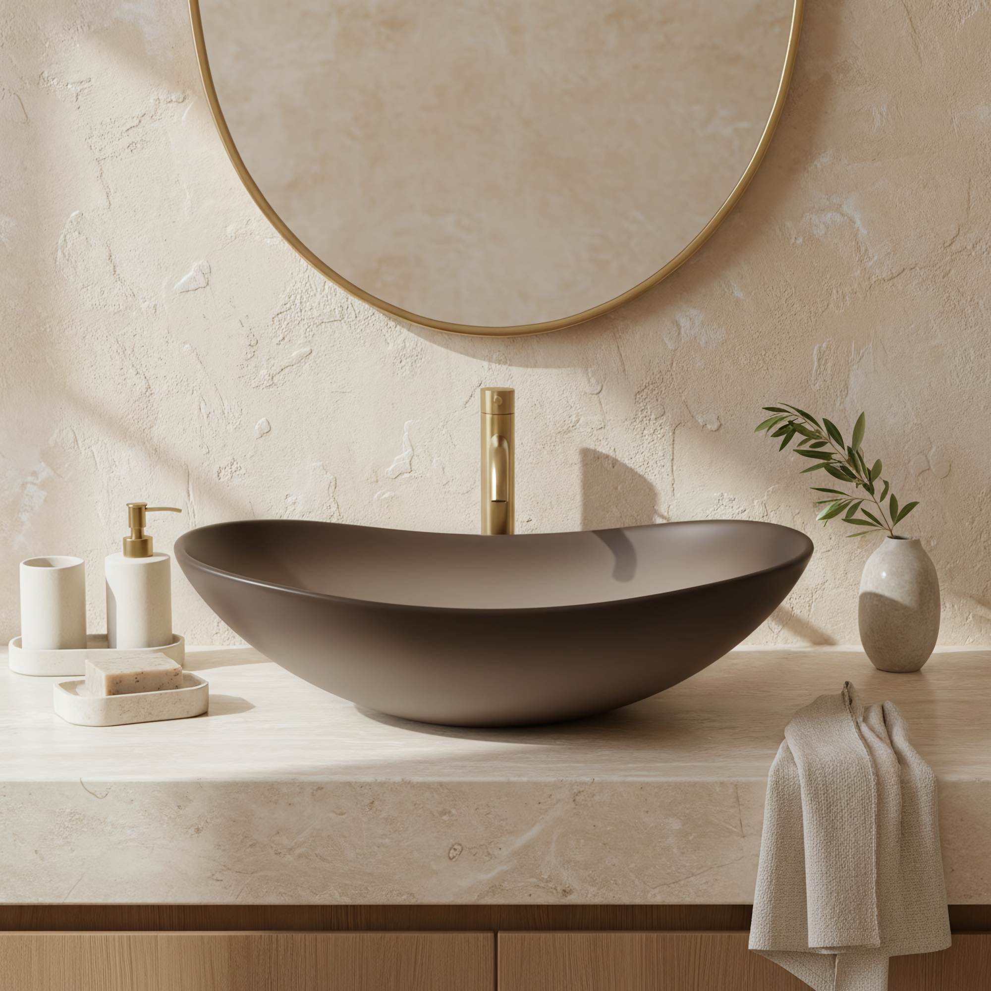 Umyvadlo na desku REA Royal Ombre  2