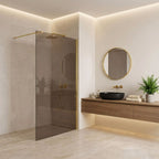 Sprchová zástěna Rea Flexi Brown / Gold 140  3