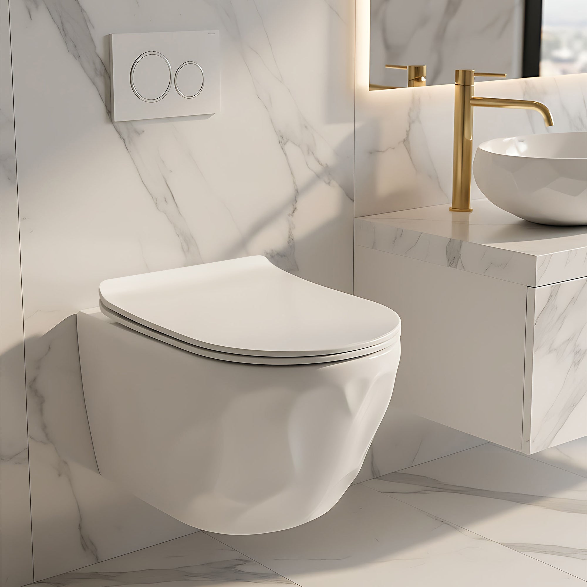 Závěsná WC mísa Rea Gustavo Rimless  8