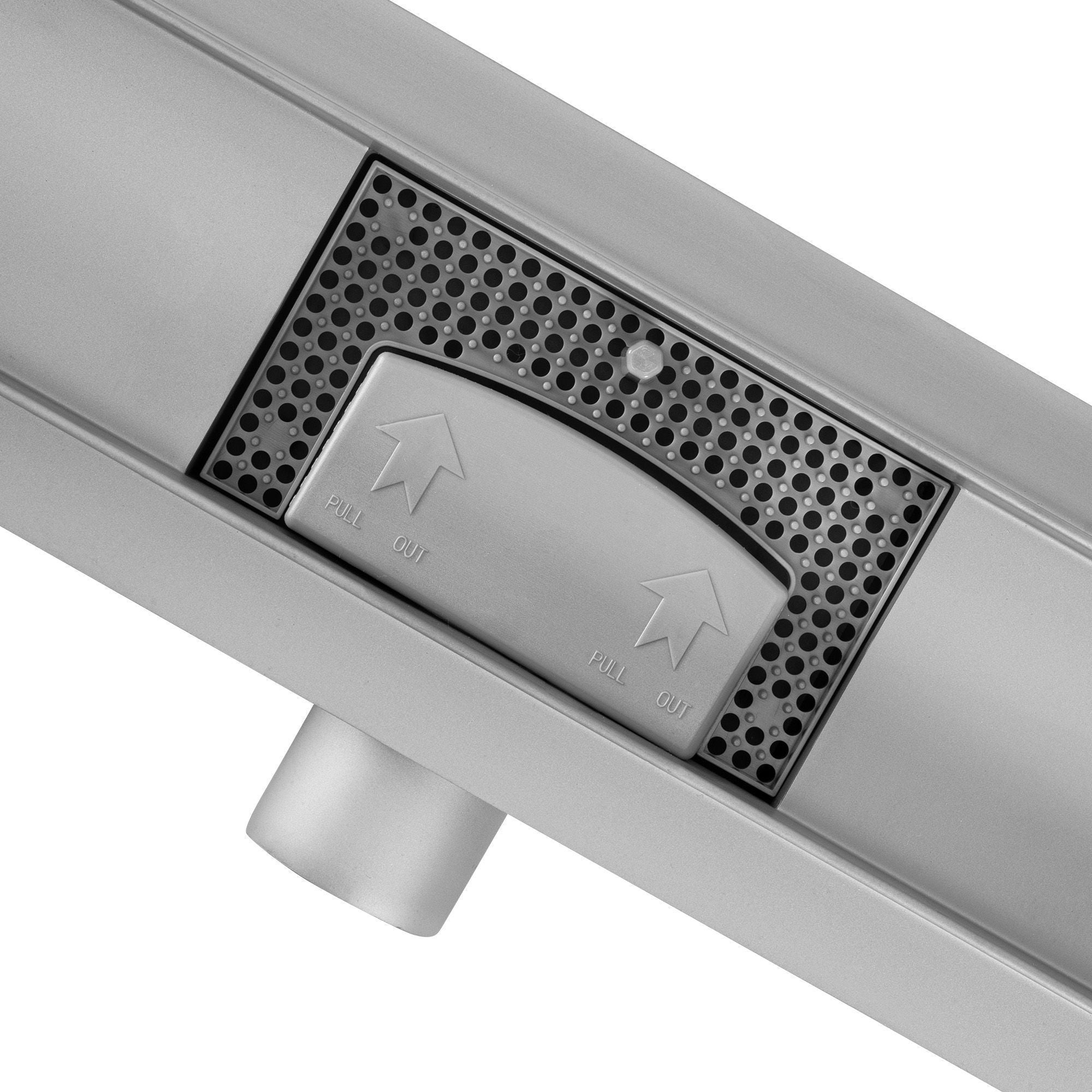 Odtokový žlab Rea Neox BRUSH NICKEL 90  3