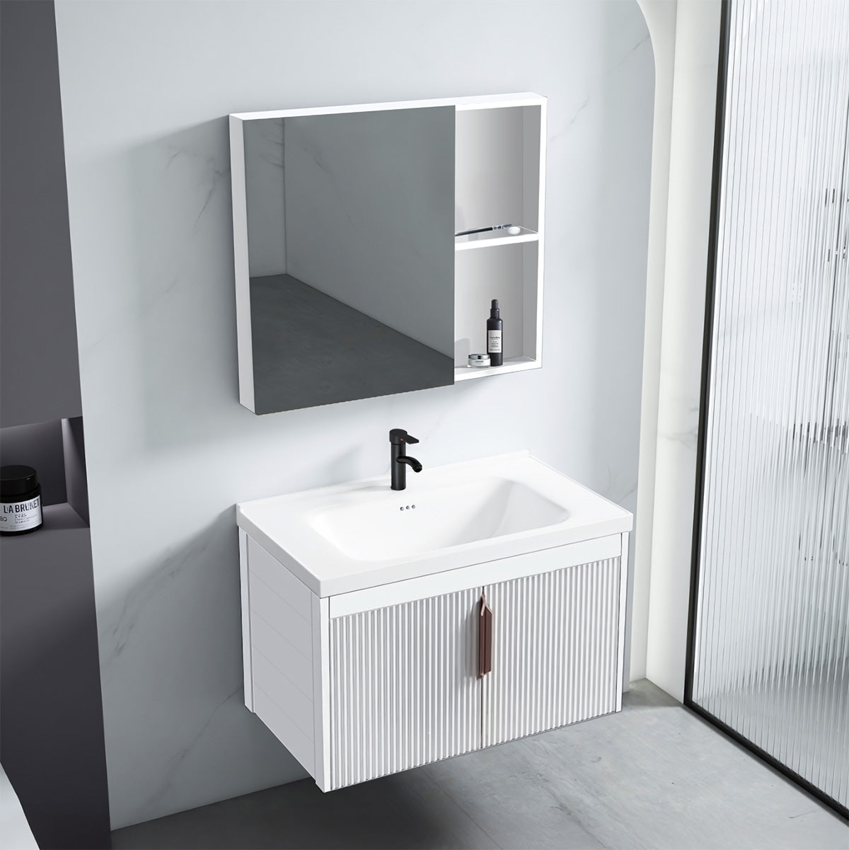 Sada koupelnového nábytku s umyvadlem Astor 60cm White  2