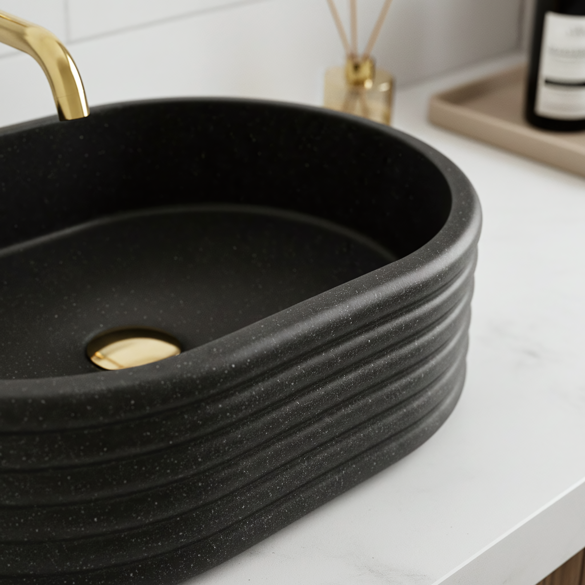 Umyvadlo na desku Nicoletta Black  4