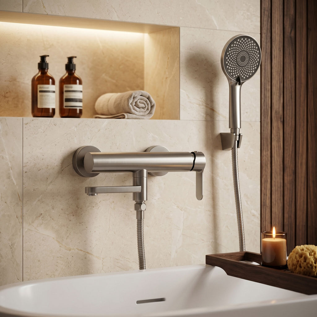 Vanová baterie Rea Arcos Brushed Nickel  5