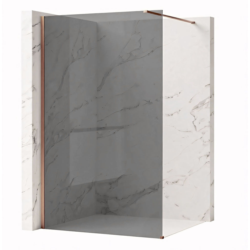 Sprchová zástěna Rea Flexi Grey / Brush Copper 100  2